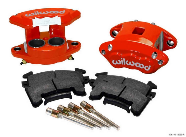 D154 Front Caliper Kits - Red Powder Coat Caliper